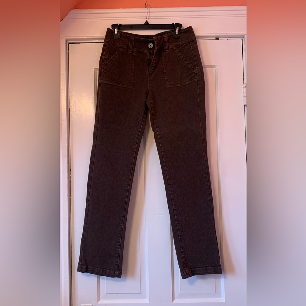 DKNY Brown Boot Cut Jeans